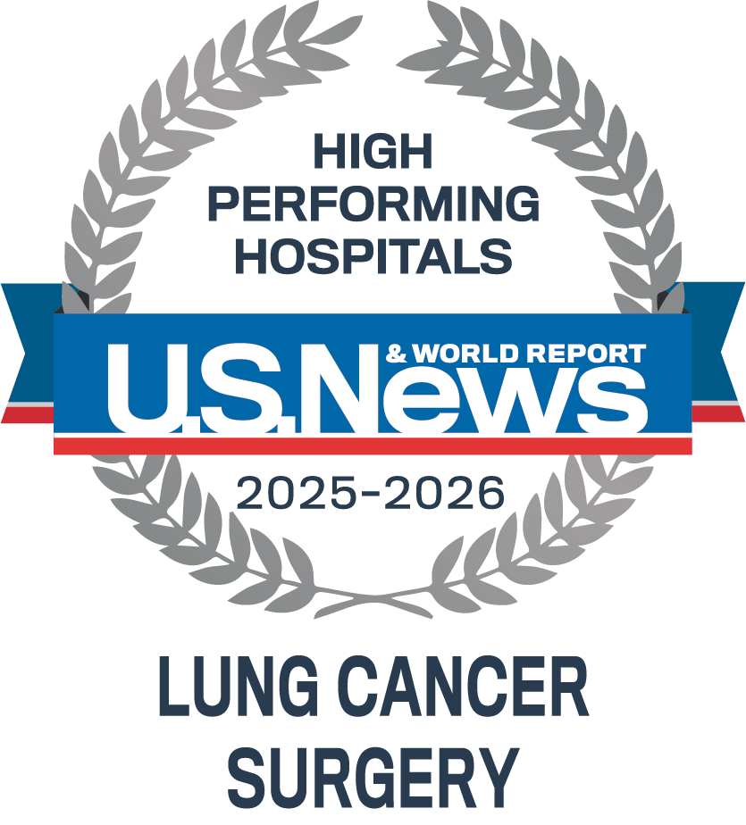 High Performing Hospitals by U.S. News & World Report | 2025-2026 Lung Cancer Surgery